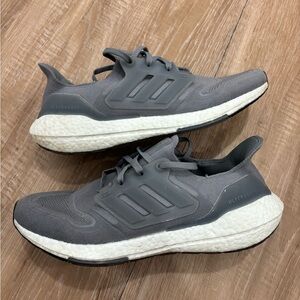 Adidas Gray Ultraboost Athletic Shoes